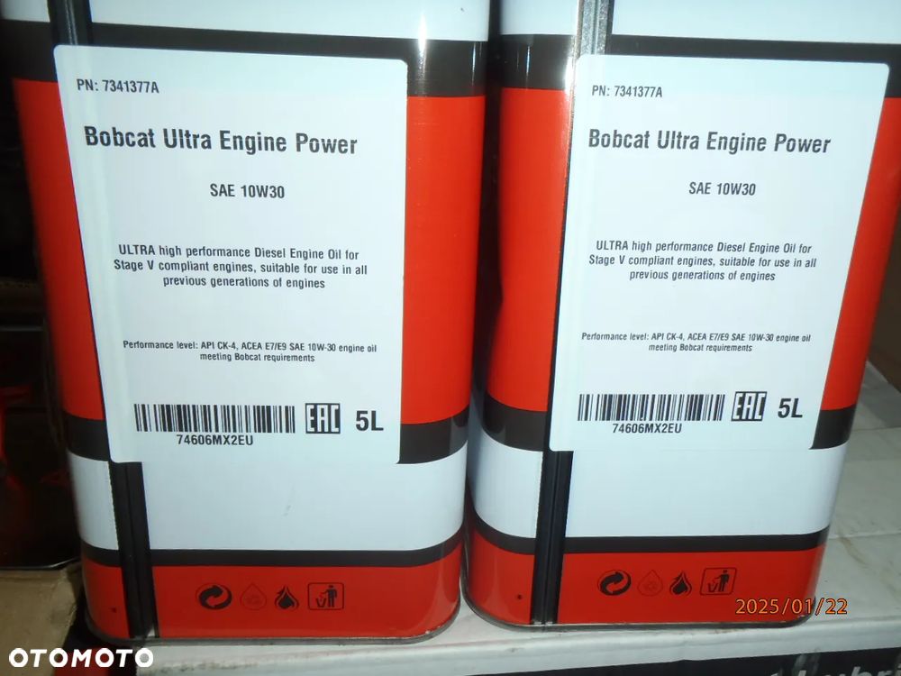 olej silnikowy oryginał bobcat cat kubota jcb traktor koparka 15w40 10w30 - 4