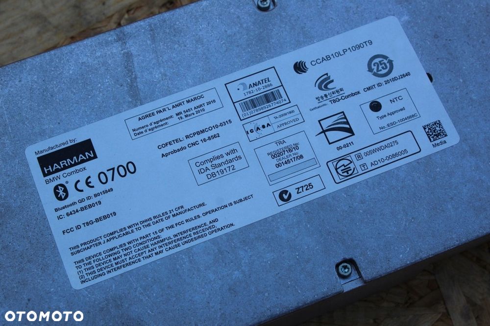 Moduł COMBOX BLUETOOTH BMW f10 f11 9257150 - 6