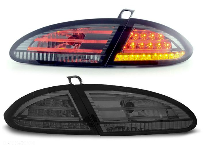 LAMPY DIODOWE SEAT LEON OD 06.2005 DO 2009 SMOKE LED LEDY - 3