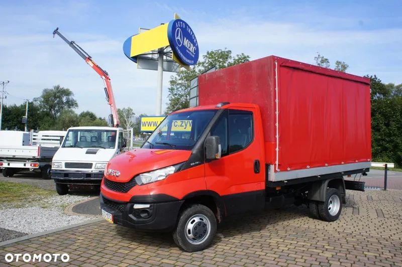 Iveco 35C16 rama wywrotka skrzynia HDS plandeka żuraw - 18