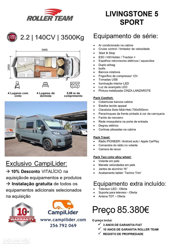 Roller Team Livingstone 5 SPORT ***NOVA*** - 24