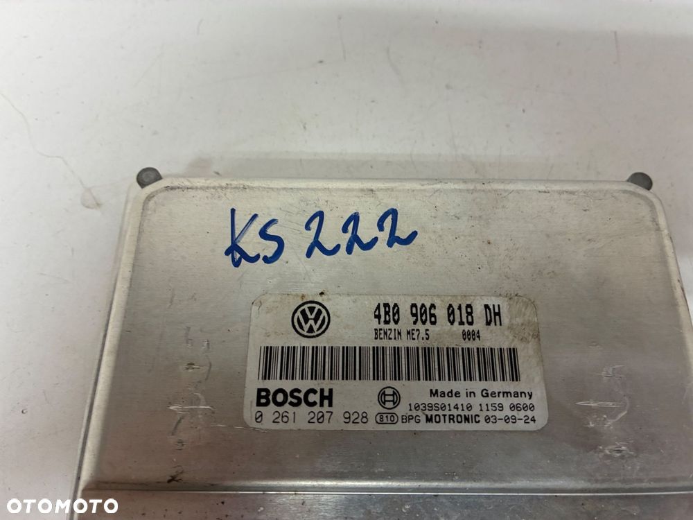 VW SKODA AUDI VAG KOMPUTER  STEROWNIK  SILNIKA 4B0906018DH - 2