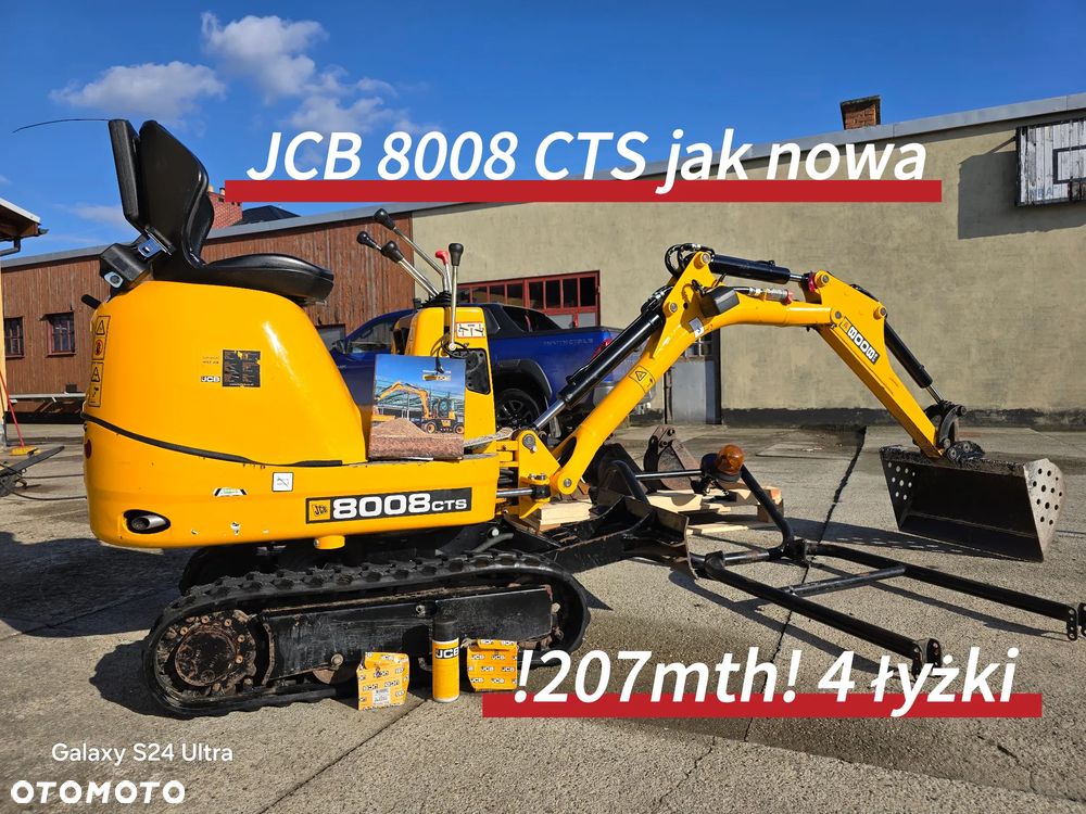 JCB Jcb 8008 cts 2018 rok tylko 207 moto godzin jak NOWA 4 Łyżki ideał dostawa - 1
