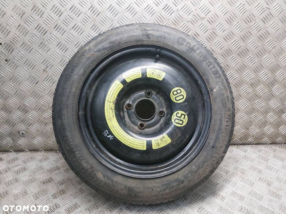 KOŁO DOJAZDOWE DOJAZDÓWKA 4x108 3,5Jx15 ET15 FI65,1 125/80R15 PEUGEOT - 1