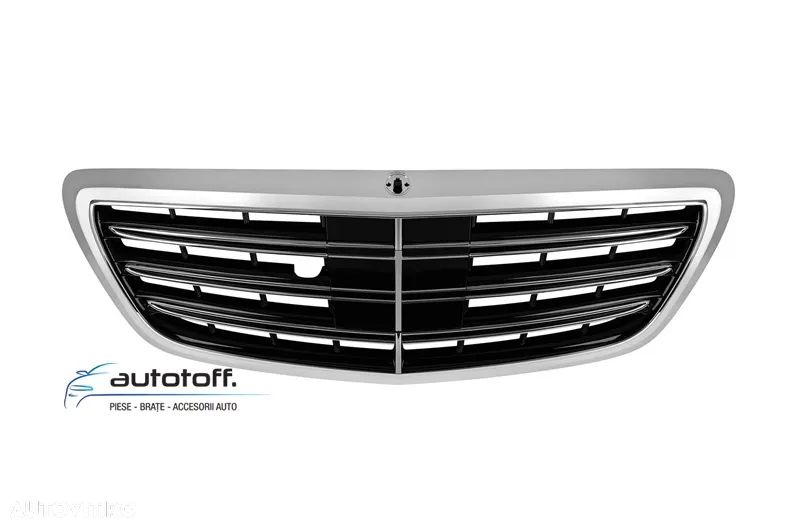 Grila centrala Mercedes S-Class W222 (2013-2020) S63 S65 Design Chrome - 1