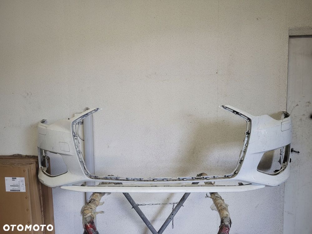 AUDI A6 C8 4K ZDERZAK PRZÓD PRZEDNI SPRYSKI BIAŁY - 1