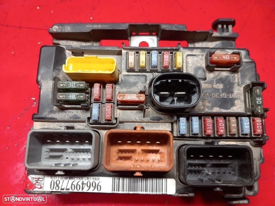 CAIXA RELÉS / FUSÍVEIS PEUGEOT 207 2008 -9664997780 - 6