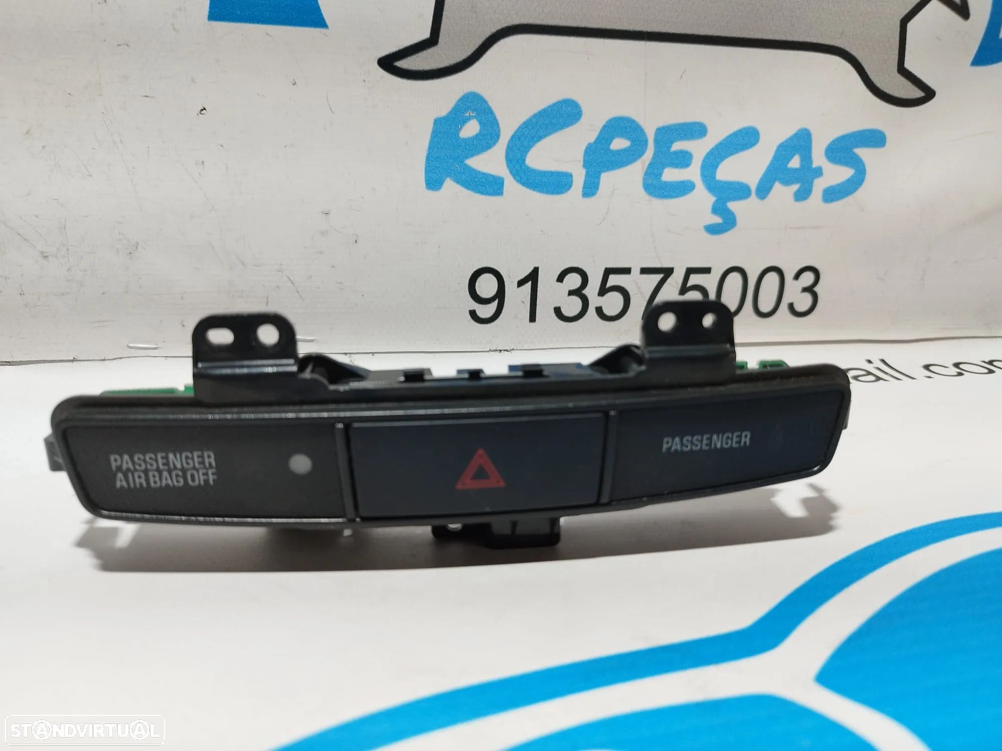 BOTÃO 4 PISCAS AIRBAG PASSAGEIRO ON/OFF COMUTADOR SWITCH - 1