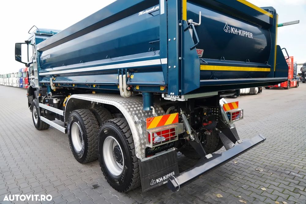 MAN TGS 33.480 / 6X6 / BASCULATOR 3 LATE / BORDMATIC / HYDROBRA / KH KIPPER / AUTOMAT / NOU / DISPONIBIL IMEDIAT / - 19