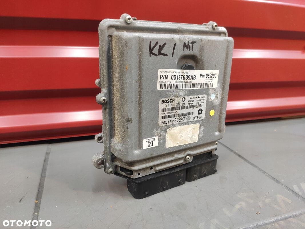 DODGE NITRO 2.8 CRD CHEROKEE KK MODUŁ STEROWNIK KOMPUTER ECU 05187639AB - 1