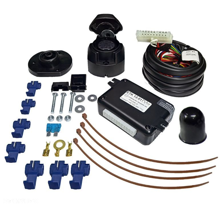 RENAULT GRAND SCENIC 2 II 3 III HAK HOLOWNICZY Z MODUŁEM 13PIN7P  MODUŁ 13 PIN + WIĄZKA + ADAPTER - 7