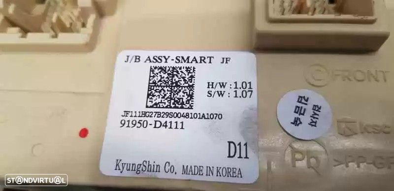 CAIXA RELÉS / FUSÍVEIS KIA OPTIMA 2018 -91950D4111 - 1