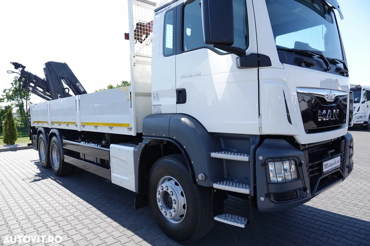 MAN TGS 26.400 / 6x4 / CUTIE - 6.5M / HDS HIAB 188 4xinaltime 13 metri / EURO 6 / 2016 /RADIO CONTROL / ROTATOR / - 9