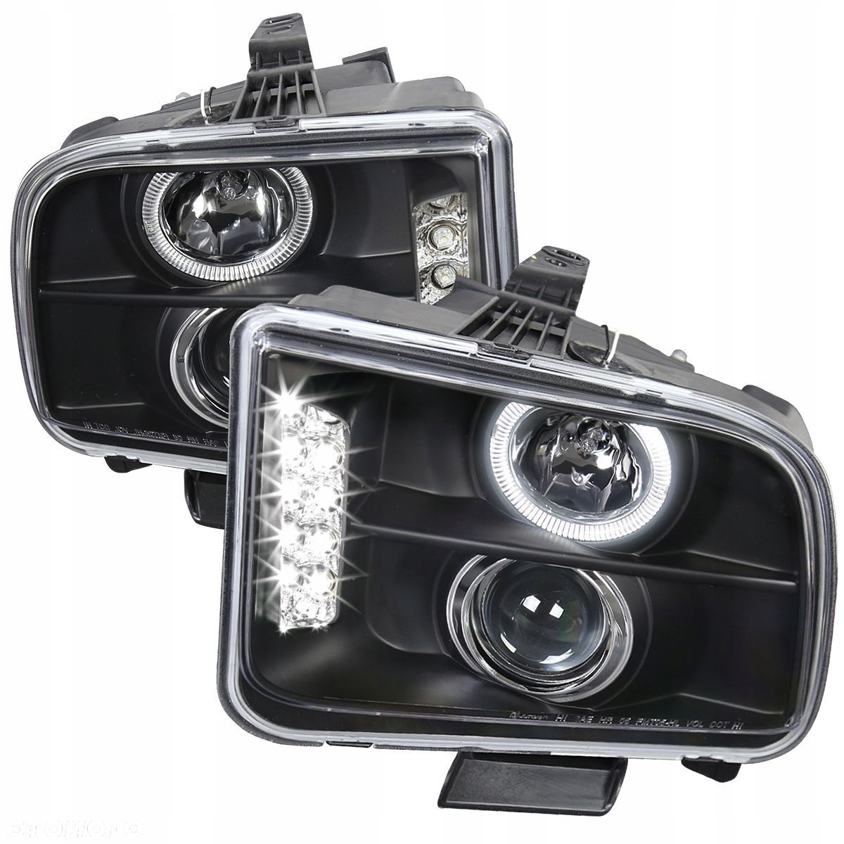 Reflektor Lampa kpl Led Ring Angel Eyes Tuning Ford Mustang V 5 2004-2009 - 1