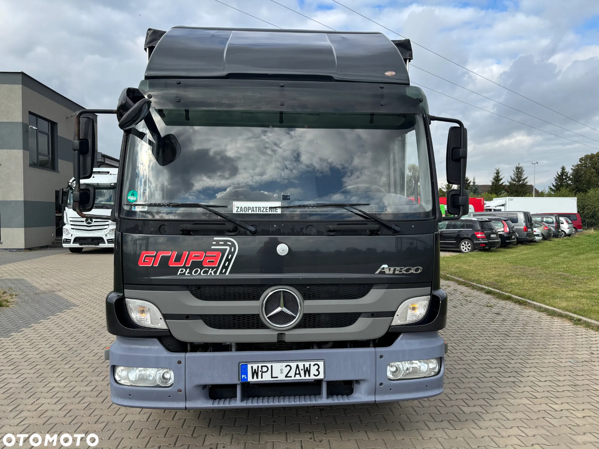 Mercedes-Benz ATEGO 1224 firanka, plandeka, burty aluminiowe, winda, do zabudowy (laweta, kontener, izoterma, wywrotka) - 3