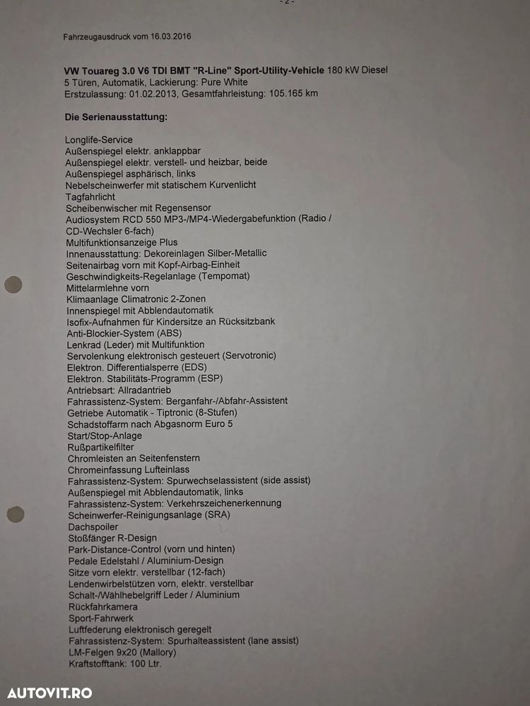 Volkswagen Touareg 3.0 V6 TDI Blue Motion DPF Automatik - 8