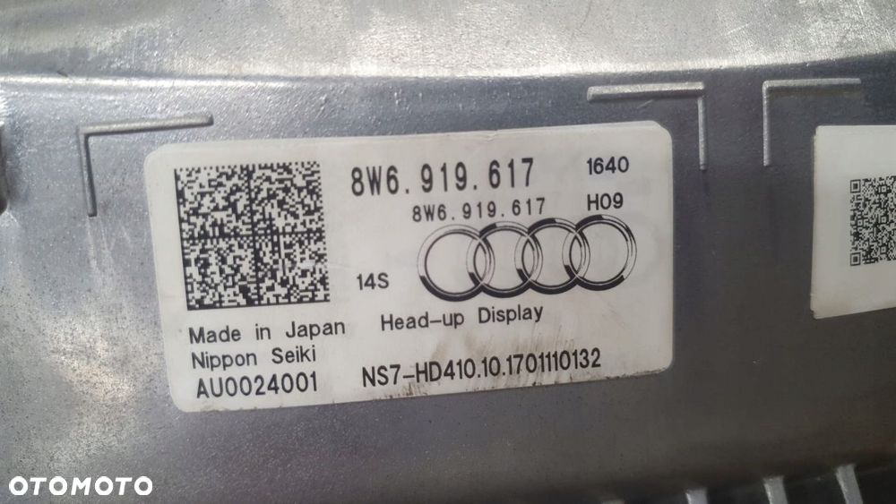 AUDI A4 B9 8W0 A5 8W6 8W6919617 Head Up HEAD-UP - 4