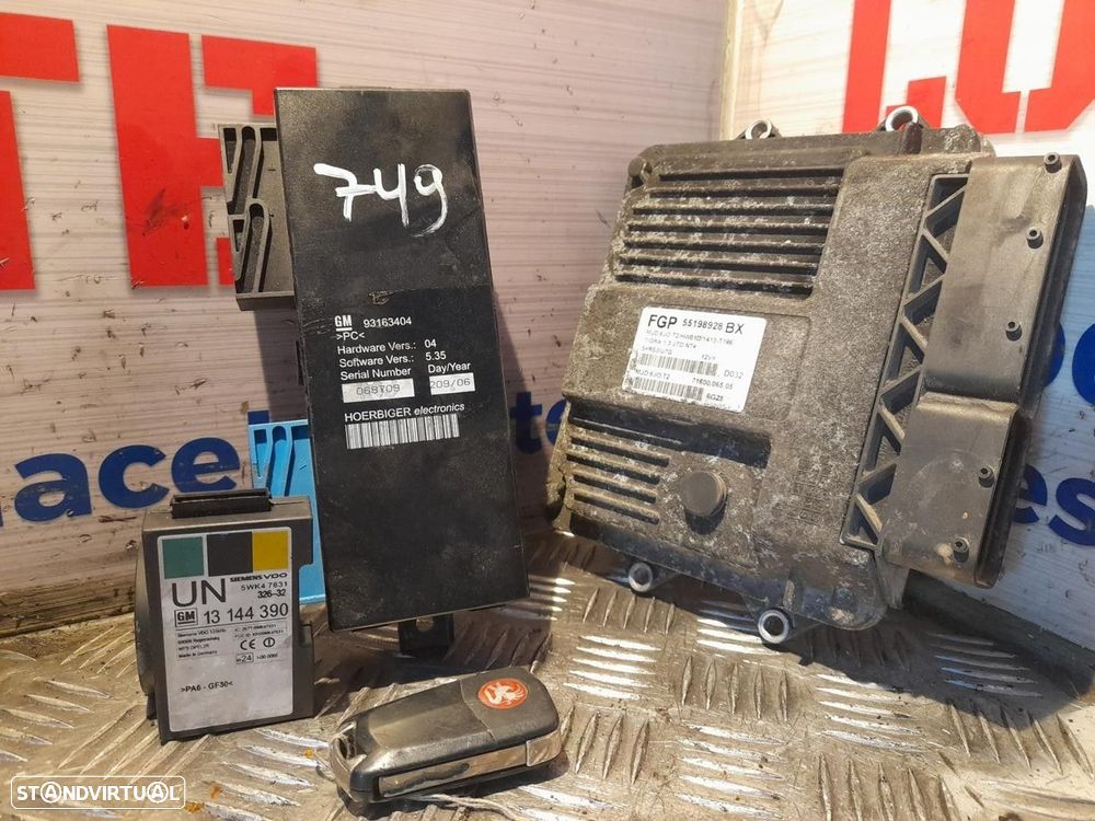 MODULO ELECTRONICO OPEL TIGRA TWINTOP 2004 -93163404 55198928BX 13144390 - 4