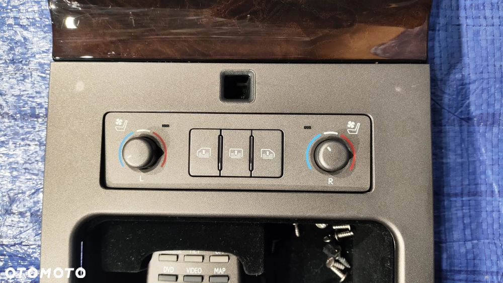 DREWNO LISTWY OZDOBNE DEKORY ZESTAW KOMPLET PRZEŁĄCZNIK WŁĄCZNIK PANEL SZYB GRZANIA FOTELI KANAPY ROLET ŻALUZJI ZAWIESZENIA TRAKCJI STEROWANIA NAWIEWU RADIA TYŁ PILOT DVD LEXUS LS IV LS460 LS600H 07-09r - 7