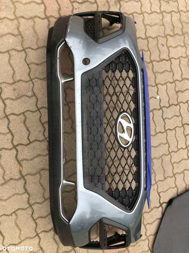 Hyundai kona zderzak przedni przód grill chrom k - 4