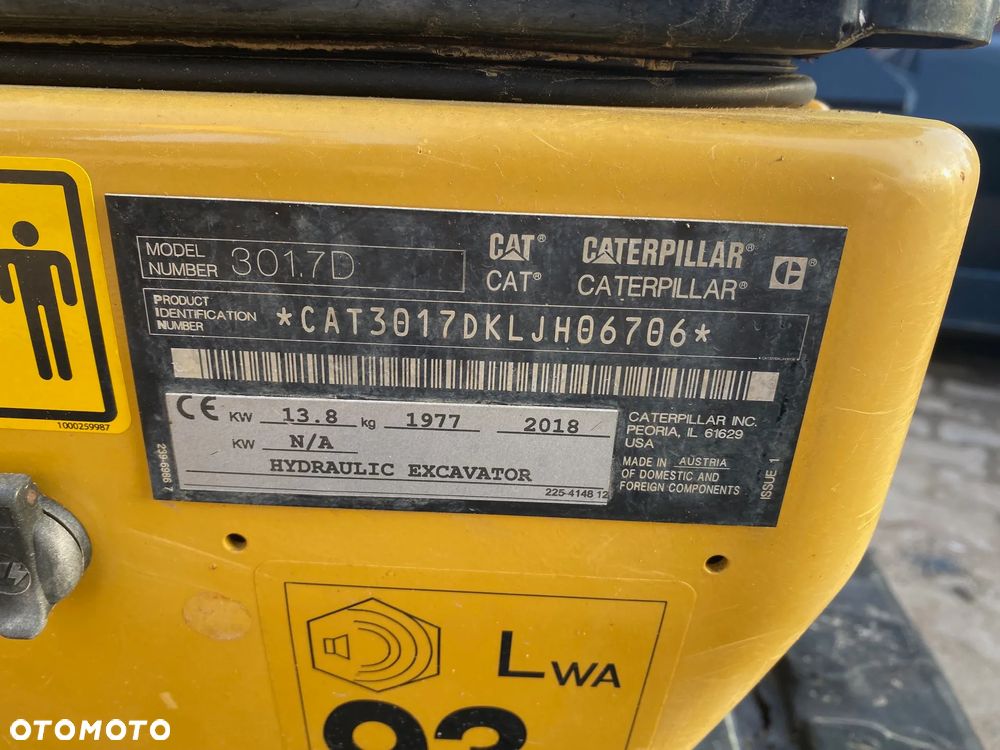 Caterpillar CAT 301.7D, 2250 MTH, Z NIEMIEC, DŁUŻSZY ZASIĘG, ROZSUWANE PODWOZIE, SUPER STAN - 14