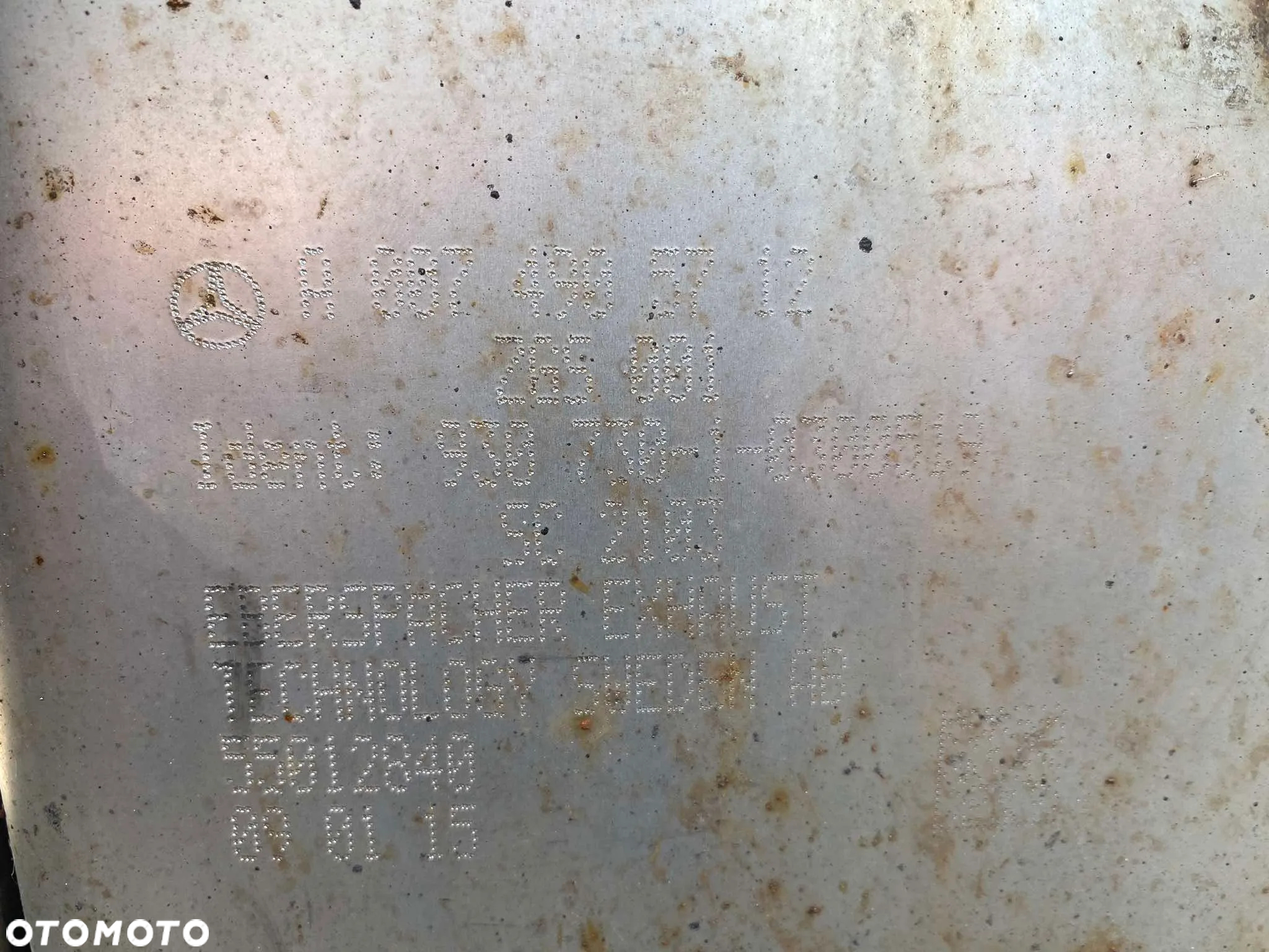 KATALIZATOR MERCEDES ACTROS MP4,MP5- EURO 6 , A0074908412, A0094906312 - 9