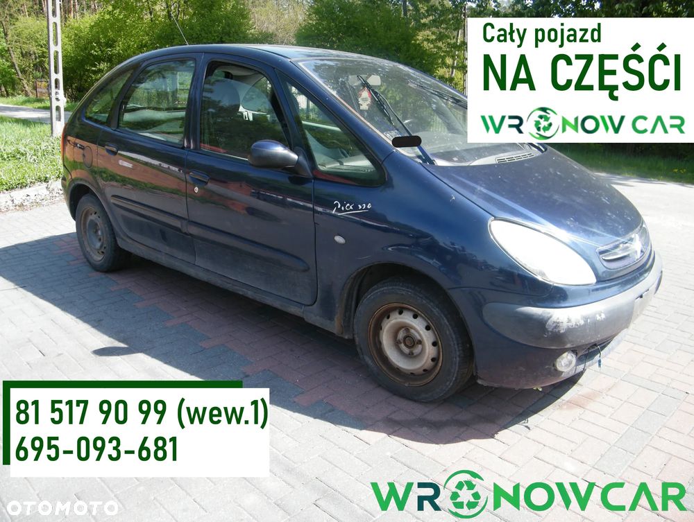 Citroen Xsara Picasso (98-04r.) 2.0 HDI 89KM. Silnik RHY Skrzynia 20DL65 lakier KPK - MAURITIUS BLUE . Cały na części. GWARANCJA !!!  Przód Tył Zestaw Komplet Drzwi Klapa Zderzak Błotnik Maska Grill Atrapa Szyba Pas Lampa Lusterko Boczki Fotel Kanapa Kokpit Deska Rozdzielcza Przełącznik Włącznik Sterownik Przewody Wiązka Instalacja Moduł Komputer Czujnik Listwa Pompa Alternator Wtryski Głowica Rozrusznik Kompresor Sprzęgło Dwumas Silnik Skrzynia ABS Klimatyzacji Paliwa Wspomagania Kolektor Turbina Przepustnica Zawór Chłodnica Koło Hak Belka Sanki Zawieszenie Mcpherson Półoś Amortyzator Wydech Tłumik Zacisk Most - 1