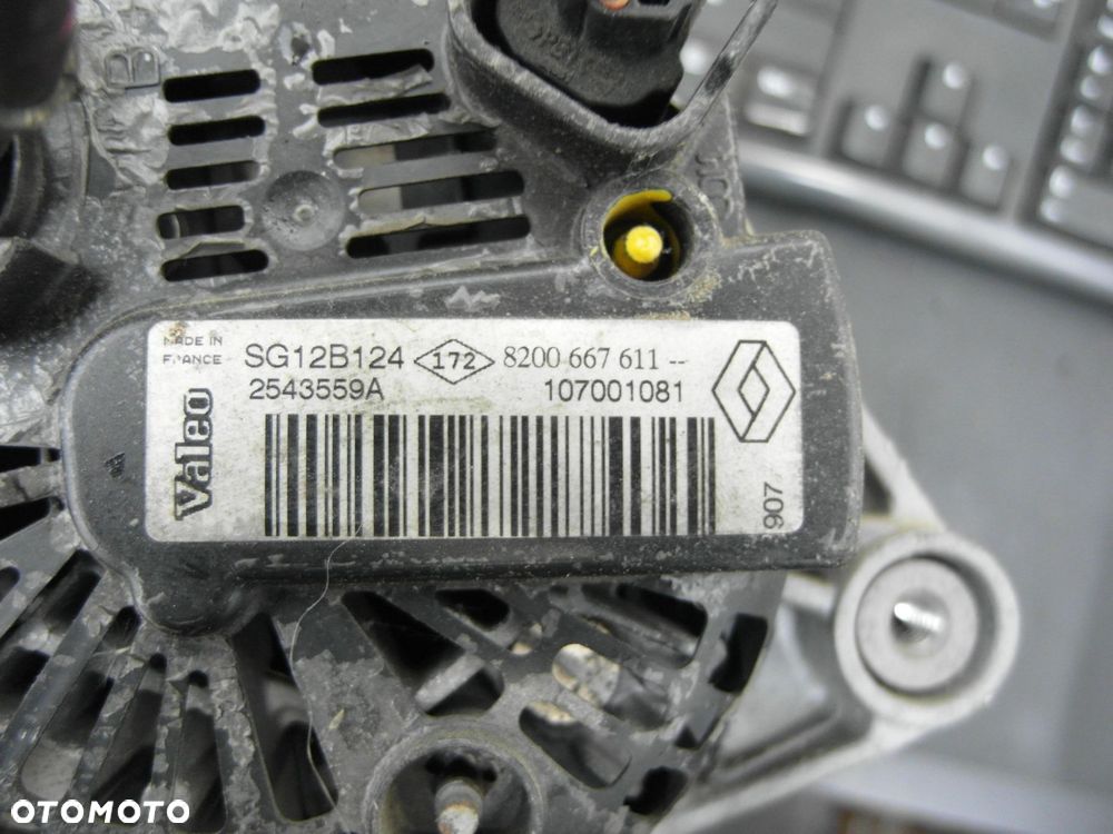 ALTERNATOR RENAULT SCENIC II 1.9 dCi 8200667611 SG12B124 - 9