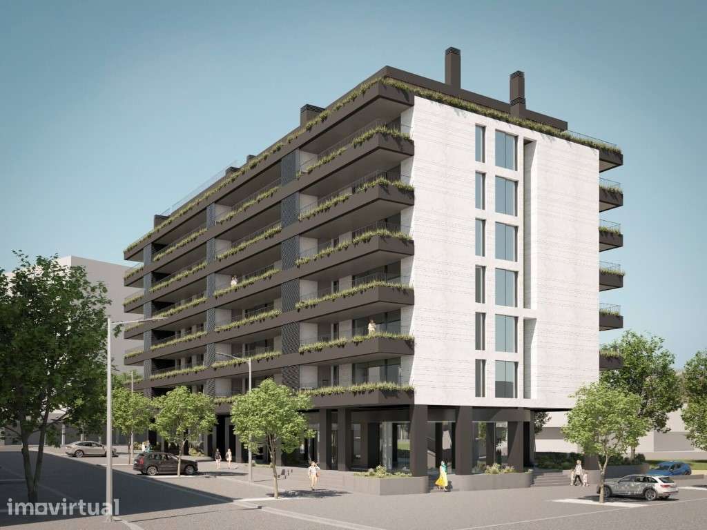 Apartamento T3, novo, varanda com churrasqueira e lavandaria; pisci... - Grande imagem: 2/16