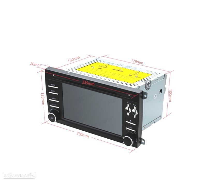 AUTO RADIO GPS ANDROID 11 PARA PORSCHE CAYENNE 03-07 7" USB GPS TACTIL HD - 2
