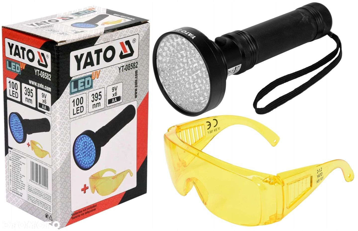 YATO LATARKA UV 100LED TESTER KLIMATYZACJI DO BURSZTYNU  OKULARY YT-08582 - 2