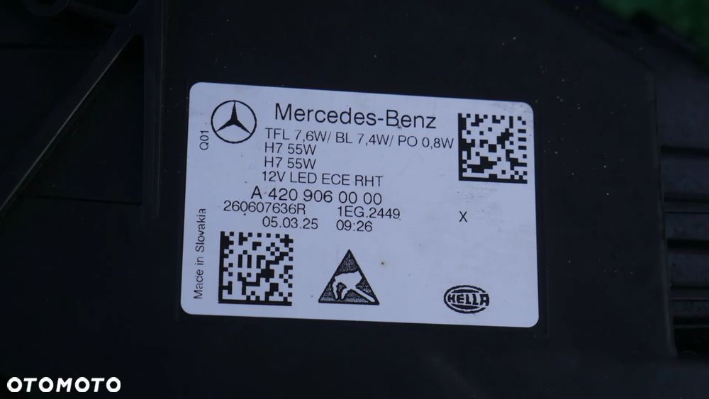 MERCEDES CITAN II W420 MASKA LAMPY ZDERZAK GRILL BŁOTNIKI PAS PRZEDNI BELKI WZMOCNIENIE CZOŁOWE - 15