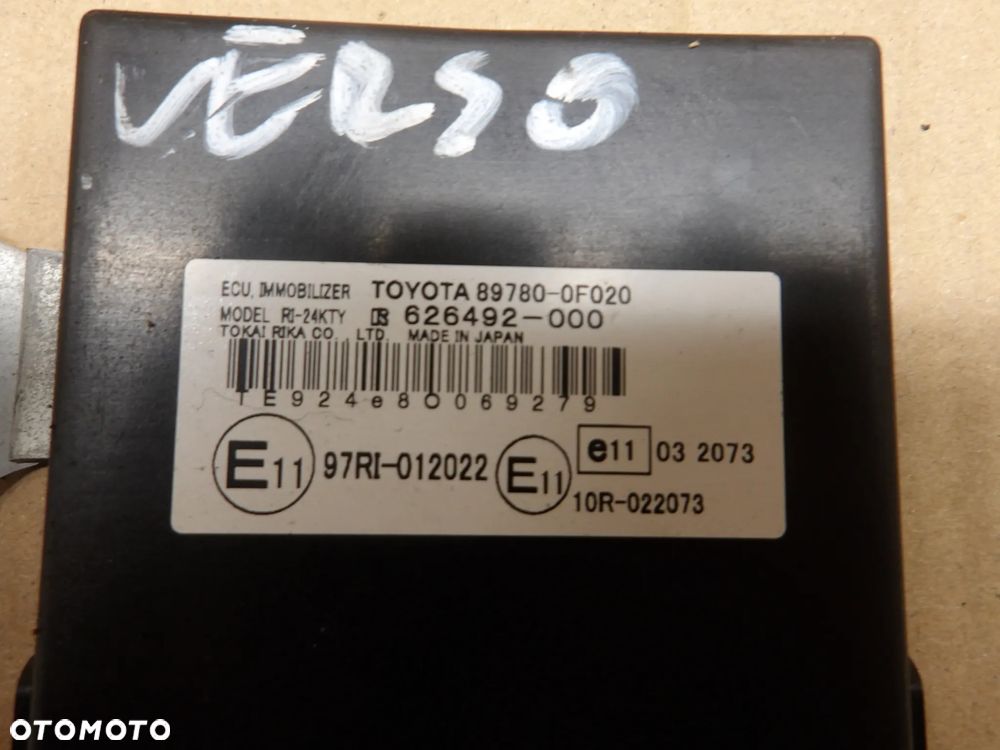 TOYOTA COROLLA VERSO 2.2D MODUŁ IMMOBILIZERA 89780-0F020 - 4