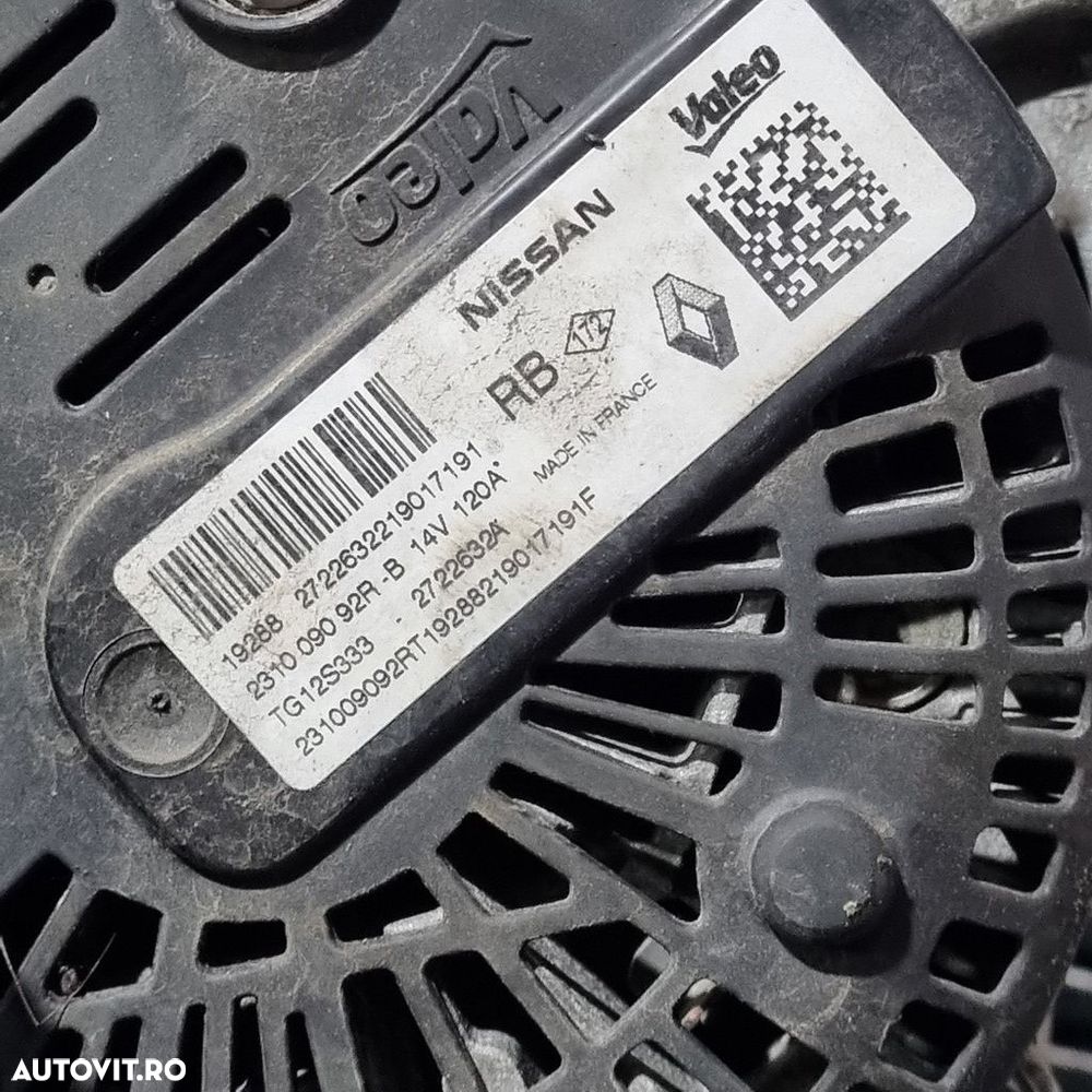 Alternator Dacia Duster II 1.0 Benzina 2018 - 2021 101CP 999CC H4D 480 Euro6 (1473) ... - 5