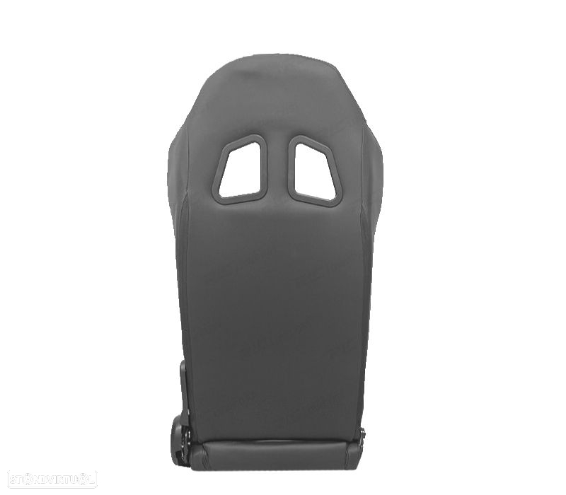 BAQUET BACKET DESPORTIVA LOOK SPARCO COURO PRETA - 4