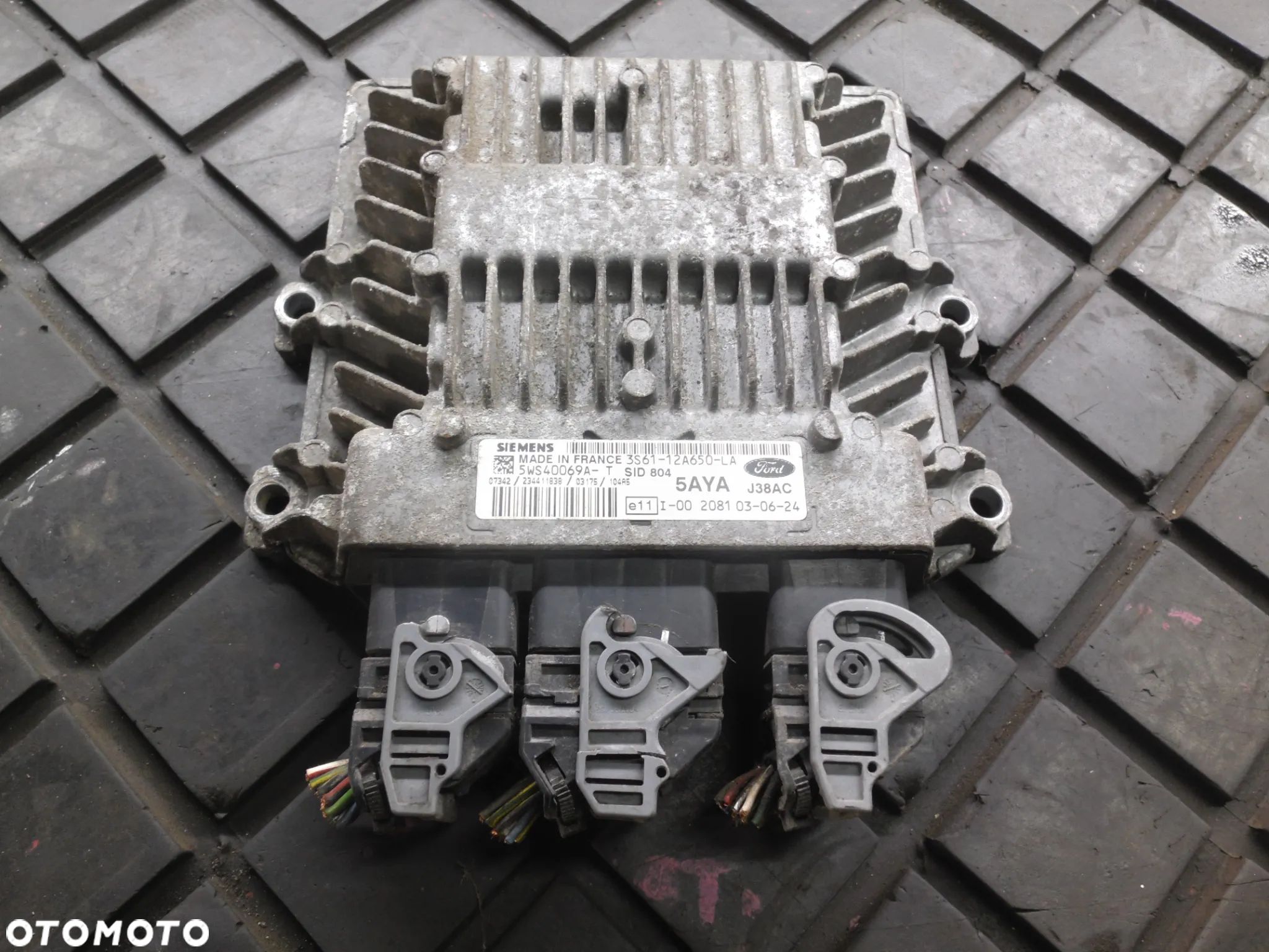 FORD FIESTA MK6 1.4 TDCI STEROWNIK SILNIKA SIEMENS 5WS40069A 3S61-12A650 - 1