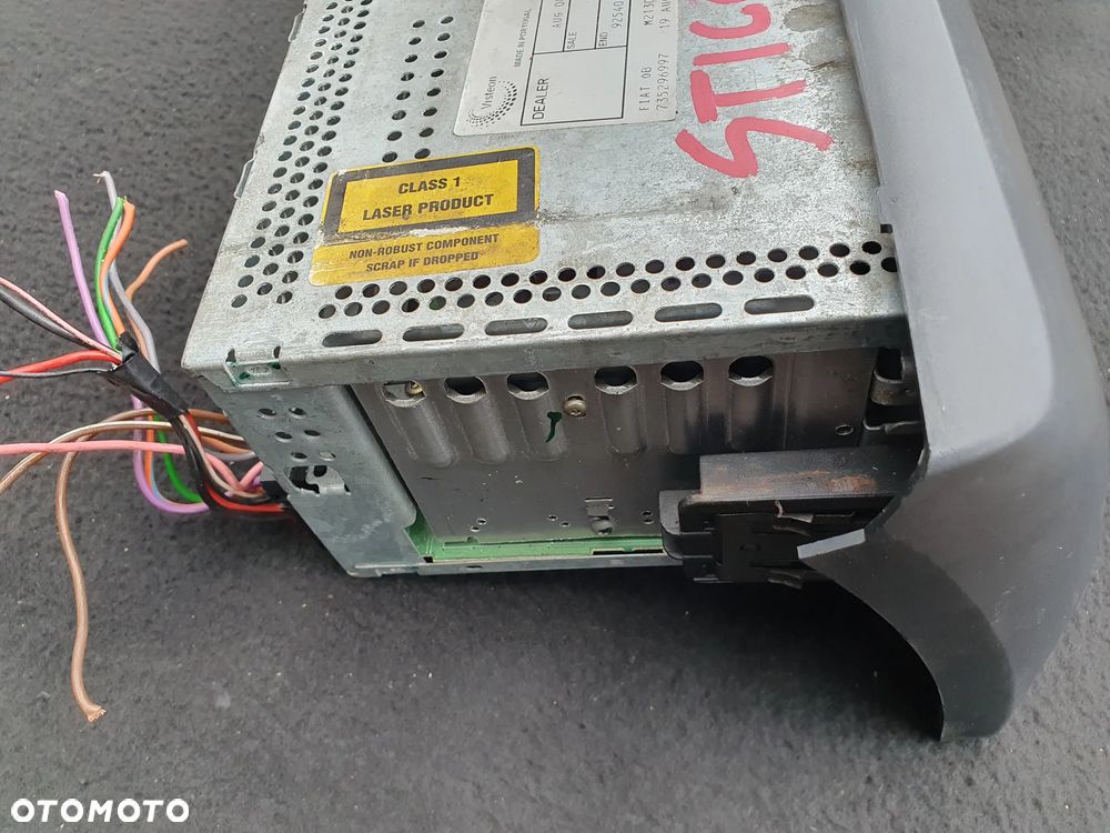 FIAT STILO RADIO RADIOODTWARZACZ CD 735296997 WTYCZKI INSTALACJA - 6