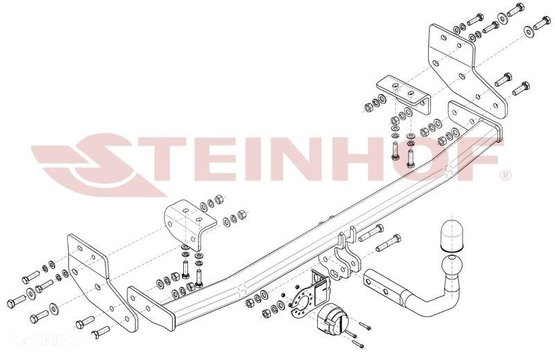 Hak holowniczy + MODUŁ 7PIN  do Chrylser PT Cruiser od 2000 do 2010 - 2