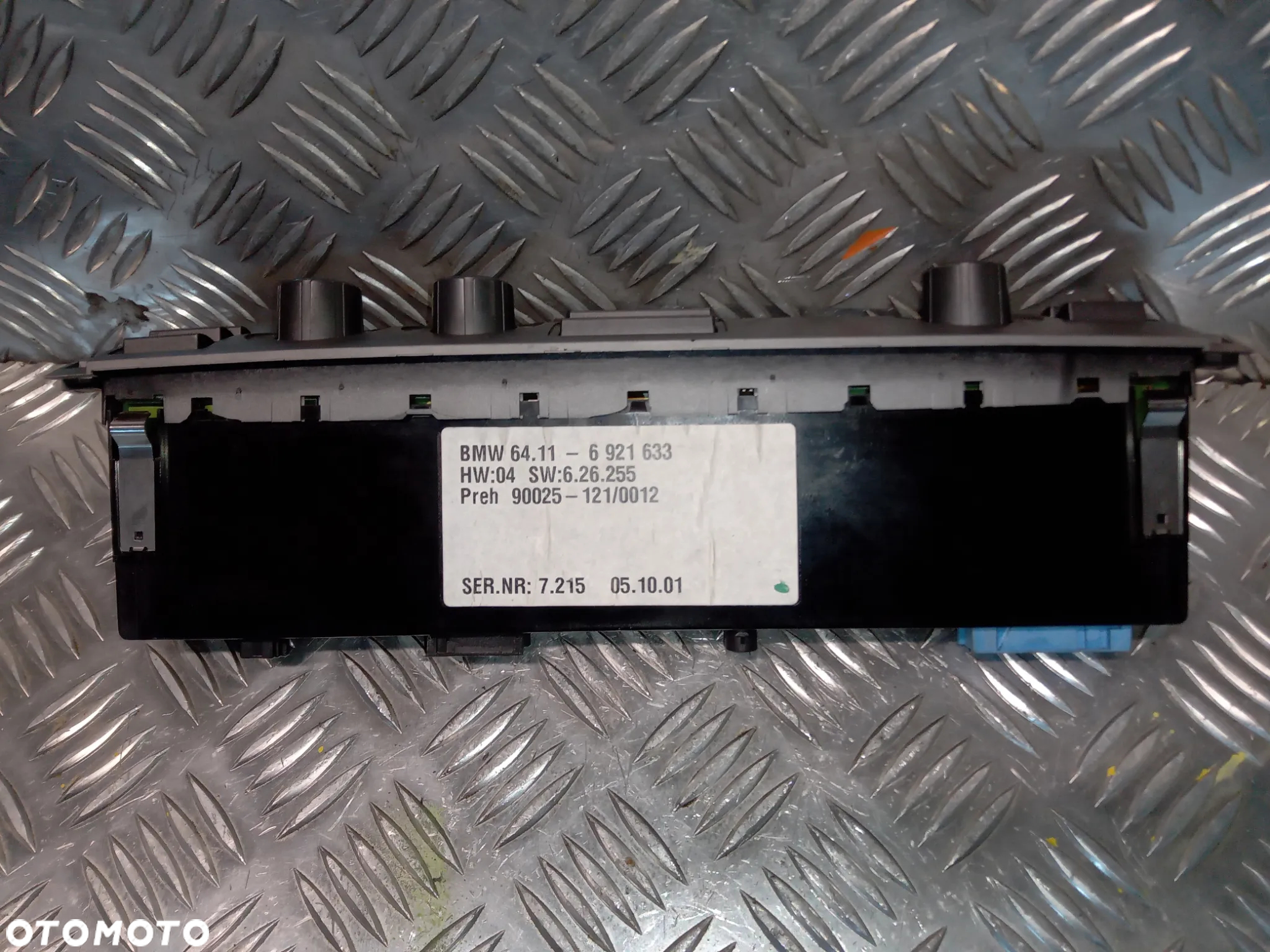 Panel klimatyzacji BMW 7 E65 6921633 - 2