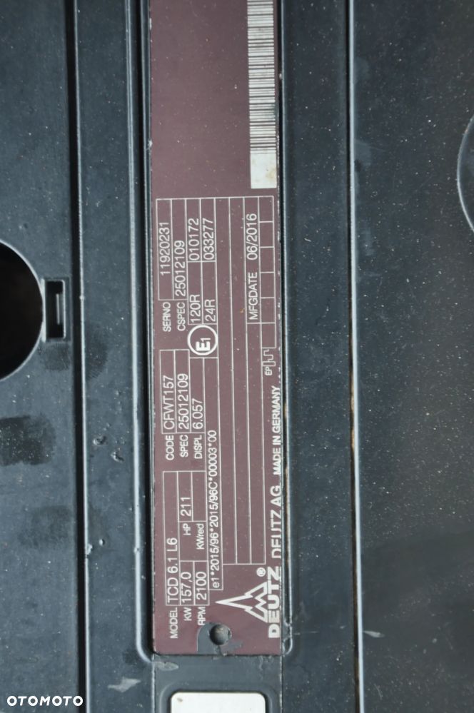 Silnik Deutz TCD 6.1L6 - 10