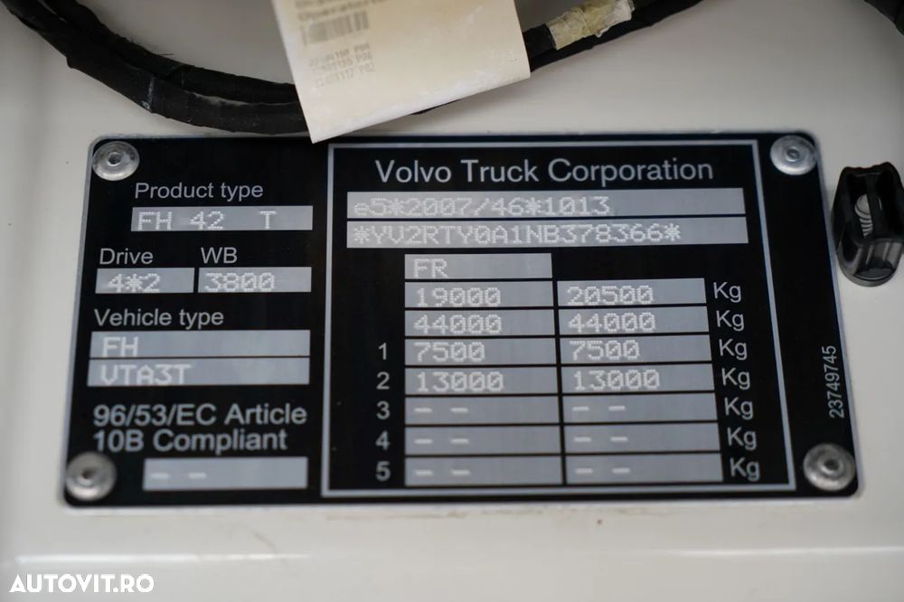 Volvo FH 460 / SISTEM HIDRAULIC / I-PARK COOL / I-SHIFT / 2022 - 38