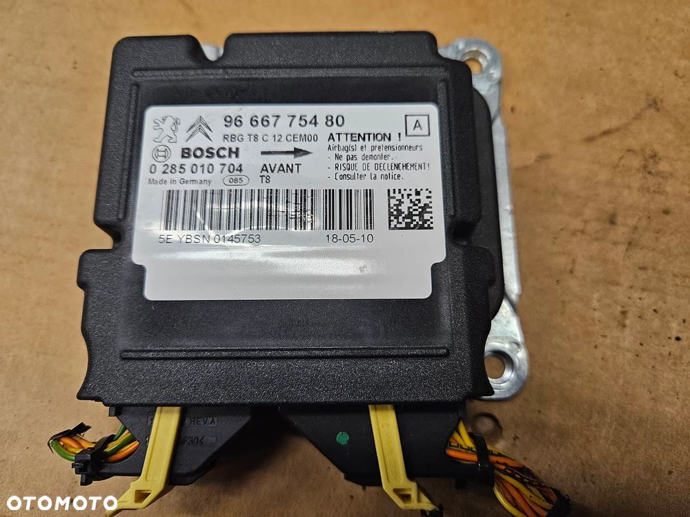 Peugeot 3008 5008 moduł sensor sterownik poduszek powietrznych airbag  9675181780 9666775480 - 1