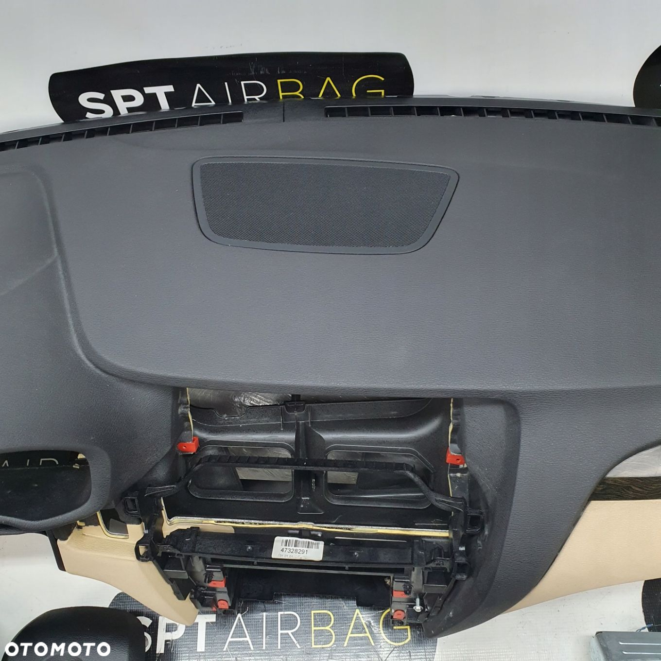 BMW X3 F25 X4 F26 DESKA ROZDZIELCZA BEŻOWY DÓŁ KONSOLA KOKPIT PULPIT PODUSZKI AIRBAG AIR BAG KIT SET - 3