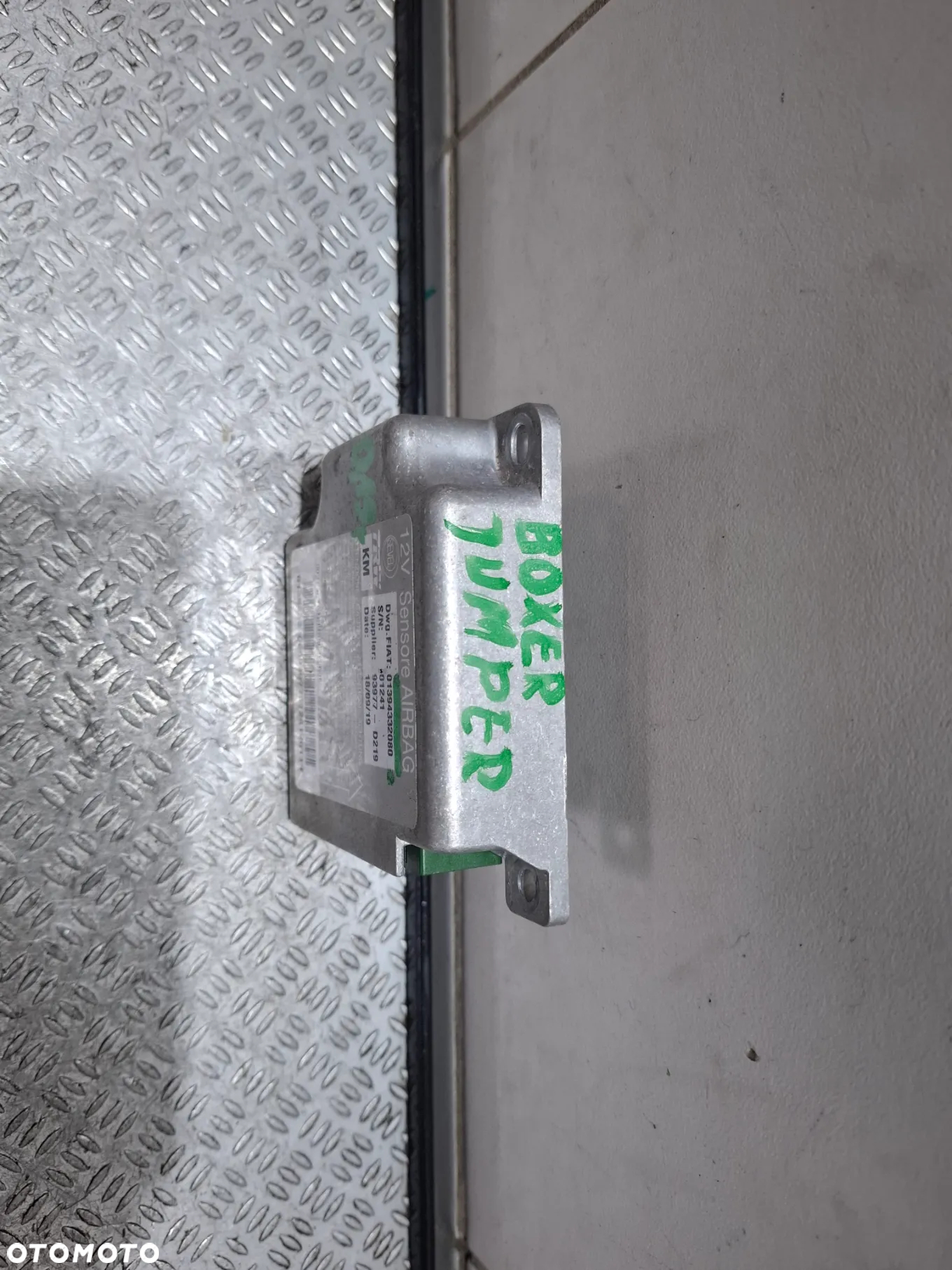 Sterownik sensor airbag Ducato Boxer Jumper 2019 rok nr 01394332080 - 2