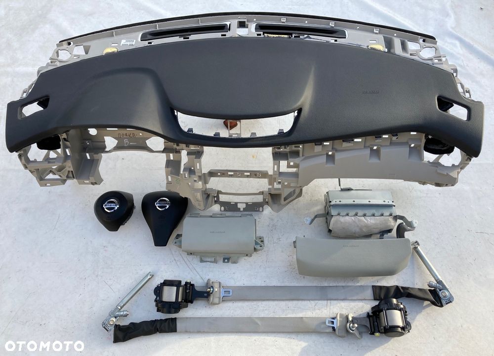 NISSAN ROUGE QASHQAI J11 USA AIRBAG PODUSZKA POWIETRZNA KIEROWCY PASAŻERA KOLANOWA KOLAN FOTELA KURTYNA KURTYNY PODUSZKI KOLAN CURTAIN KNEE DASHBOARD SEAT BELTS - 12