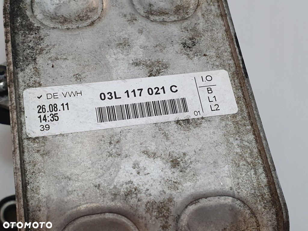 AUDI A3 8P GOLF TOURAN CADDY PODSTAWA FILTRA OLEJU TDI OBUDOWA 03L115389C - 3