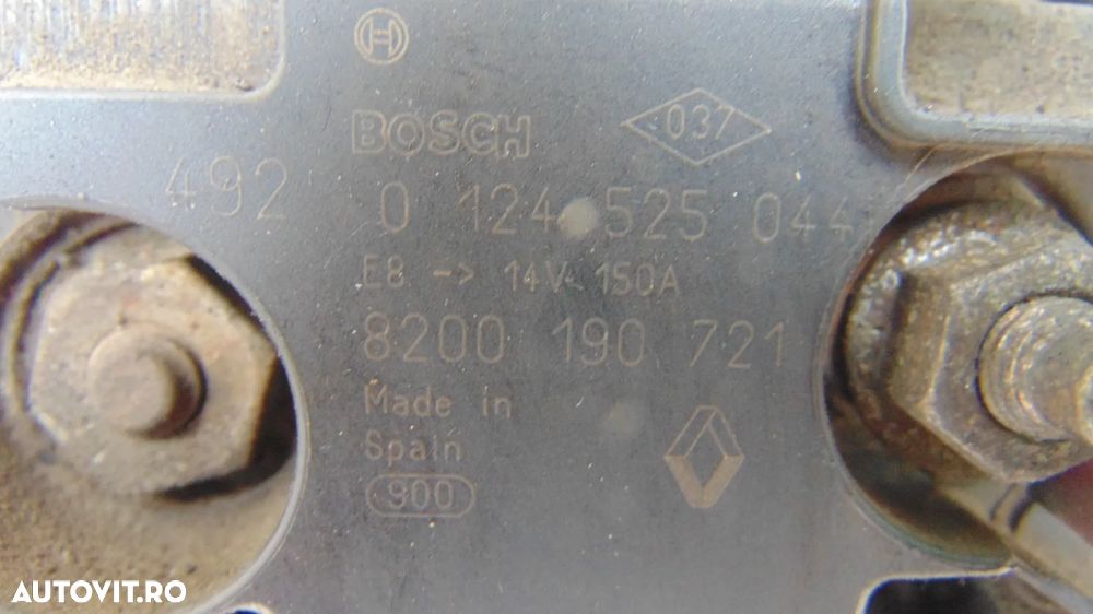 Alternator Opel Movano,Renault Master 2.5 DCI an 1998-2004 cod 0124525044 - 4