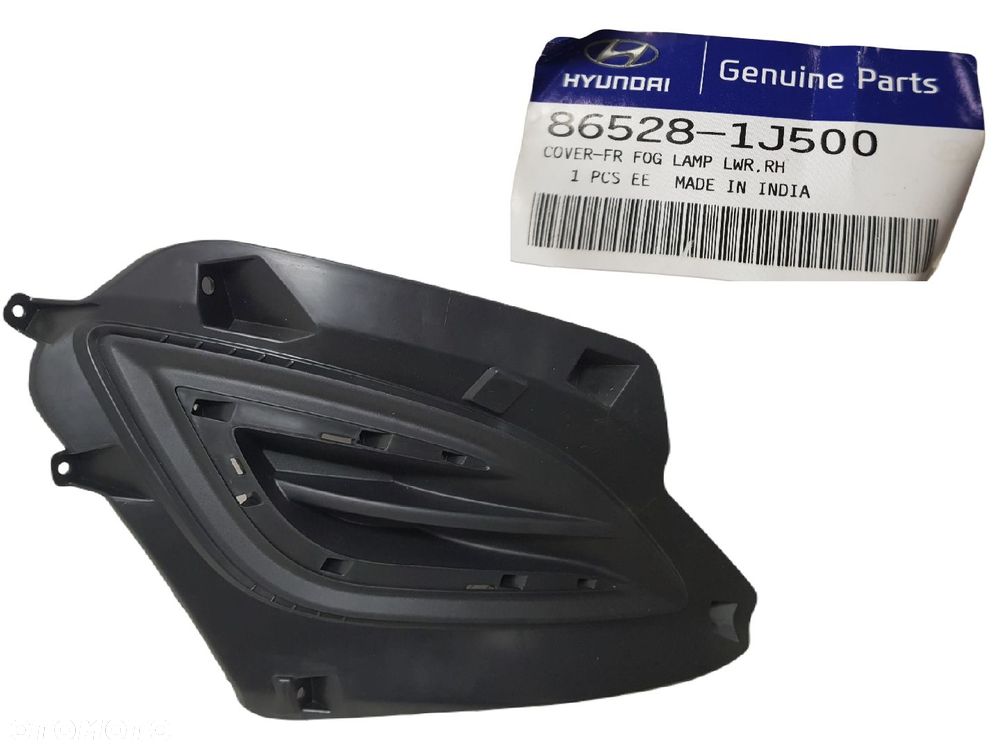 FABRYCZNIE NOWA ORYGINALNA KRATKA ZDERZAKA PRZEDNIEGO PRAWA HYUNDAI I20 1 I LIFT 12-15 86528-1j500 - 1