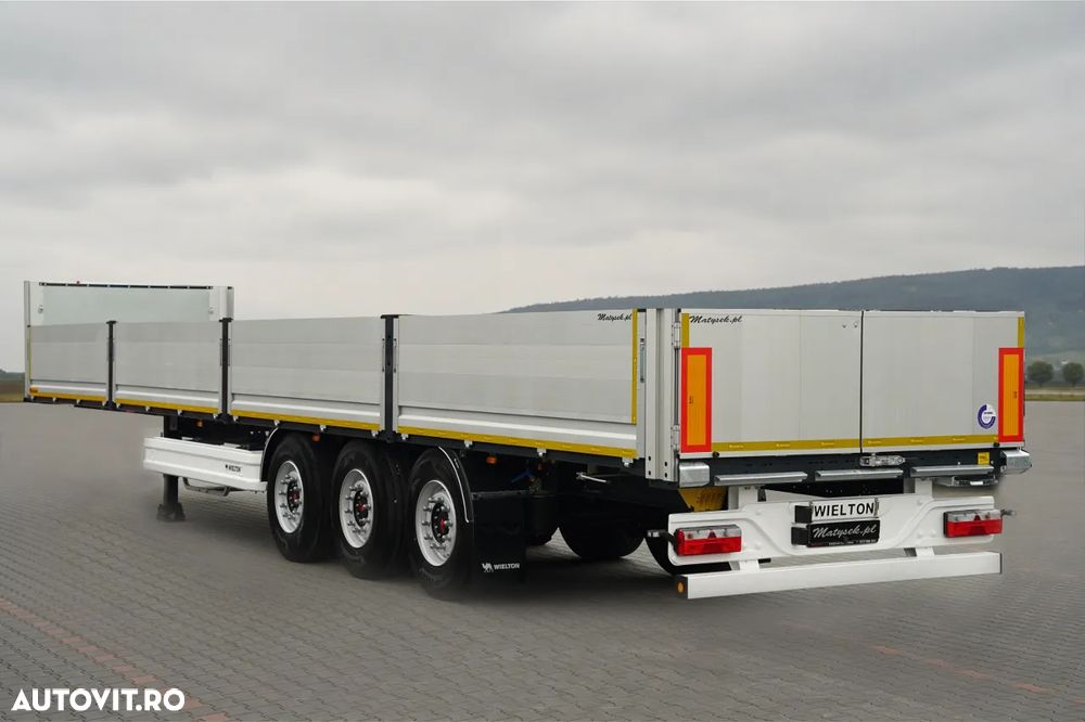 Wielton REMORCA SEMIREMORCĂ DECAPOTABLE / DE CONSTRUCȚIE / NOUĂ / 2026 / DISPONIBILĂ IMEDIAT/ PENTRU CONSTRUCTIE / NOU / DISPONIBIL Imediat / GREUTATE: 3800 KG / JANTE ALIE - 7