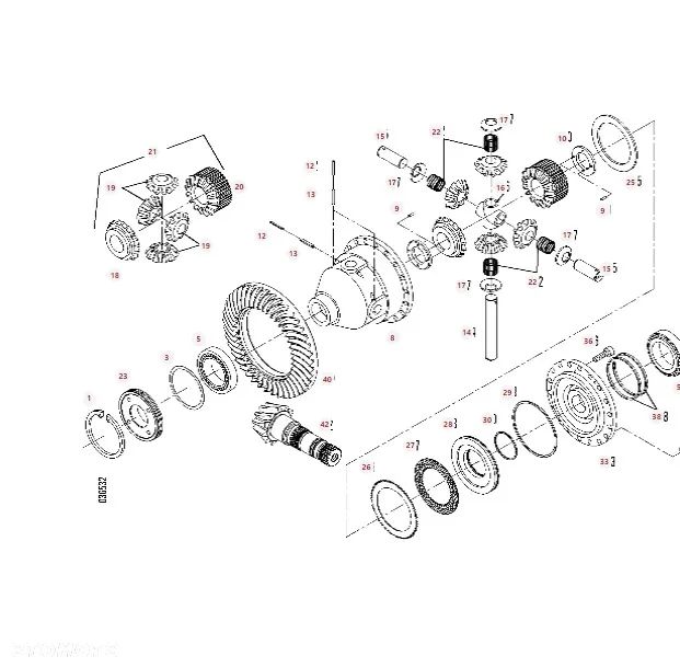 Przekładnia WOM 934152050020 6600800461P Fendt 930 Vario - 15